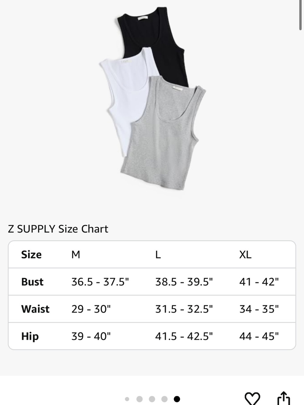 Z Supply Women's Essy Rib Tank White - Picture 8 of 8